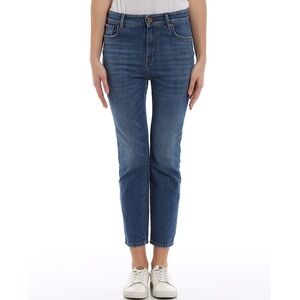 Weekend Max Mara Cropped Cigarette Leg High Rise Jeans